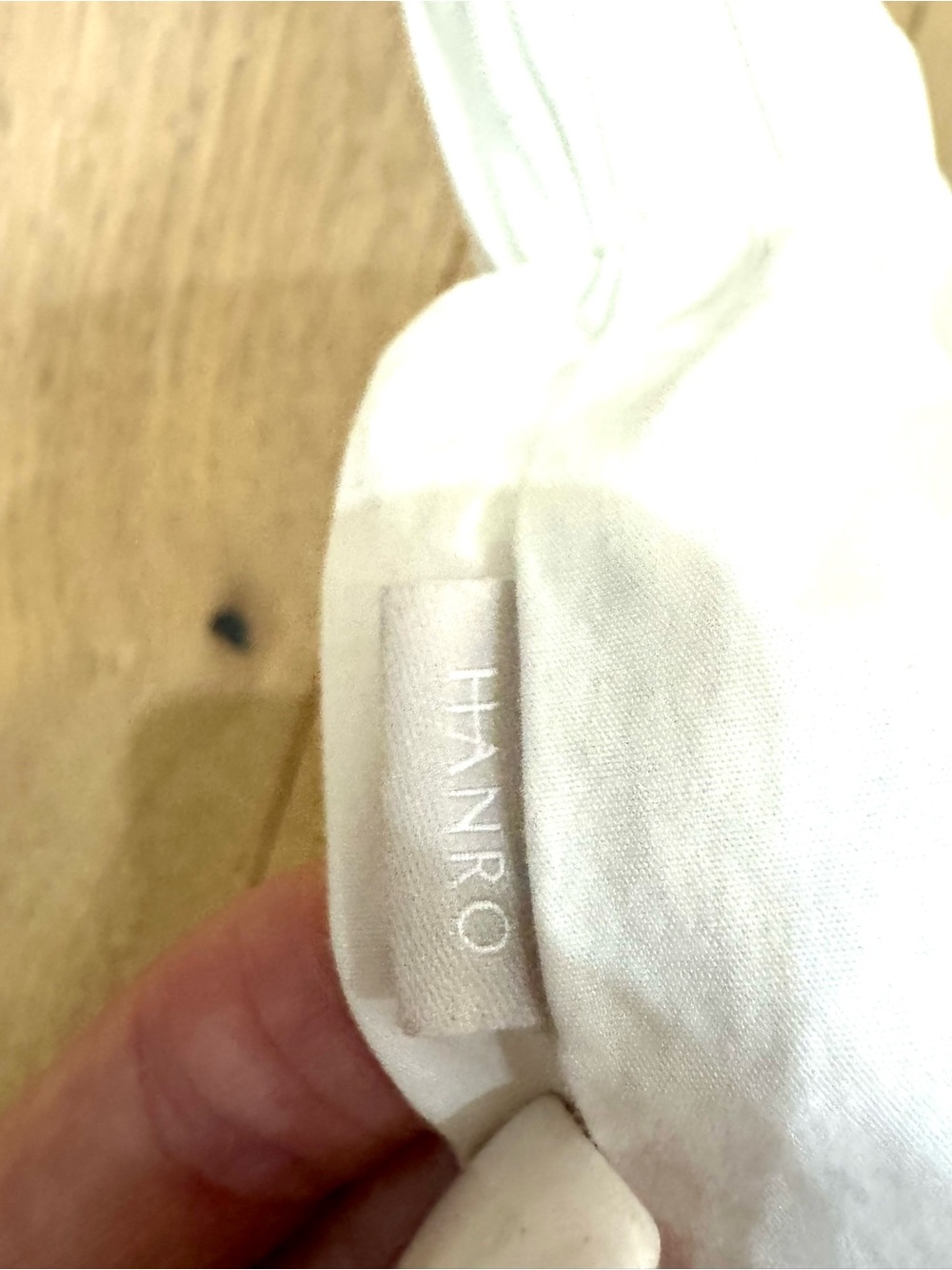 Hanro Fancy Woven White Cotton Boxer Shorts - Picture 3 of 4